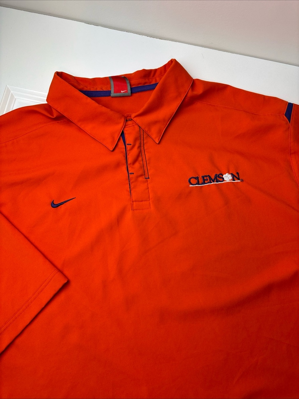 Nike Dri-Fit Men's  Clemson Tigers Polo 2XL lightweight EUC
